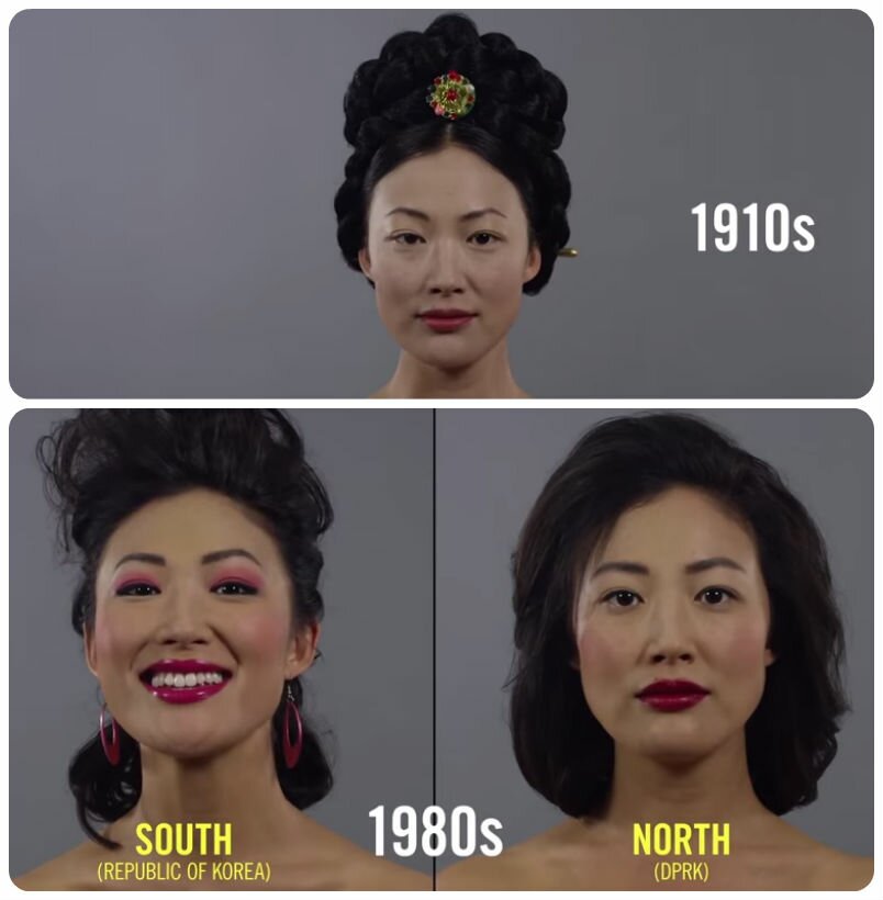 100 años de belleza coreana en un minuto!